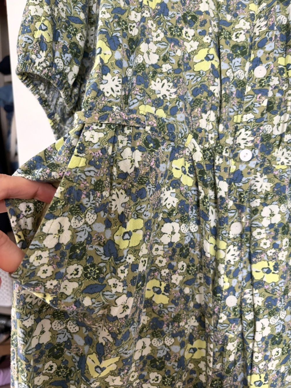 Floral Jumpsuit in Green and Yellow - Picture 4 of 5